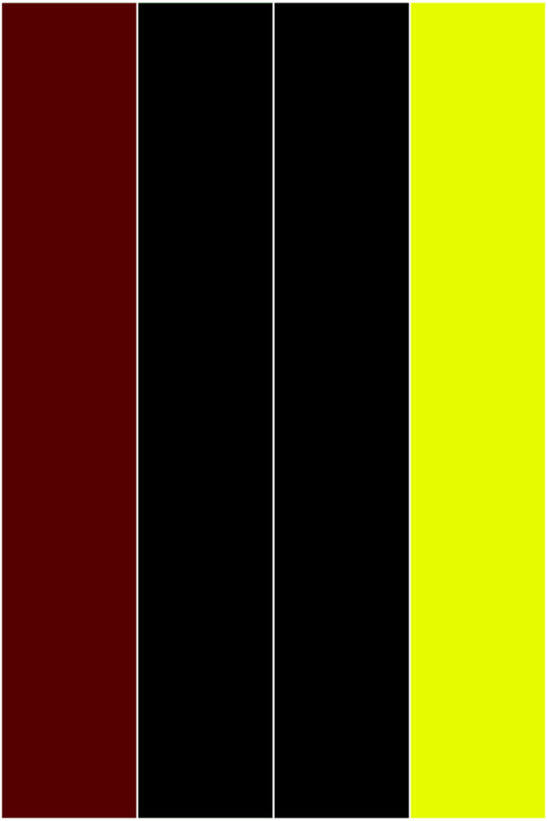 Maroon Black Yellow Solid Colored Bookmarks from Greeting Cards