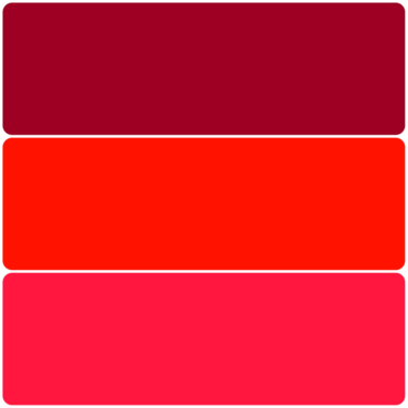 Maroon, Red, Pink.