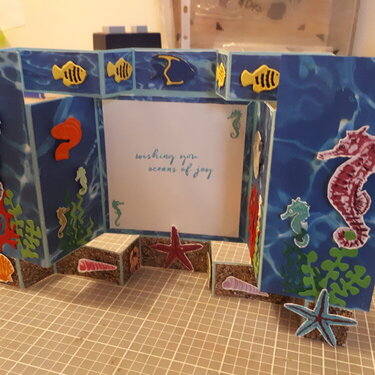 Seahorse Ocean Card front view