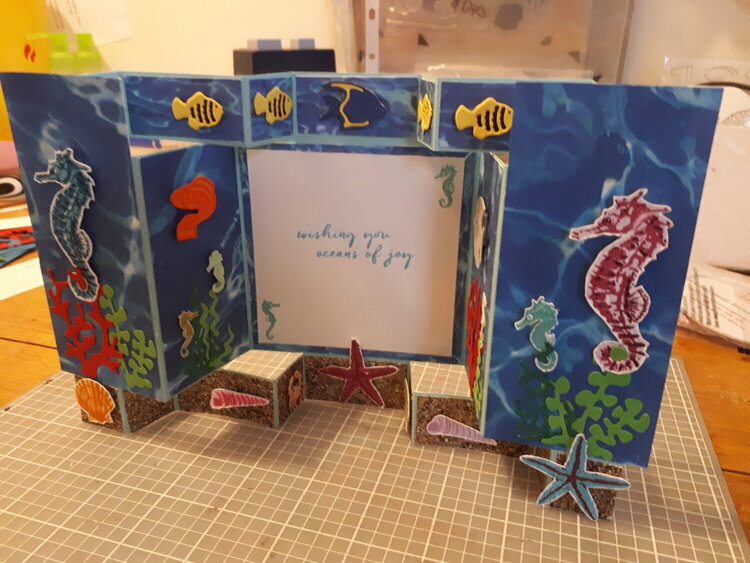 Seahorse Ocean Card front view