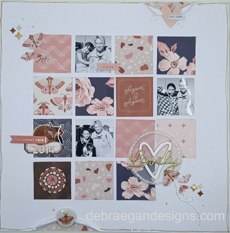 Lovely (Mothers Day) 12x12 Scrapbook Layout