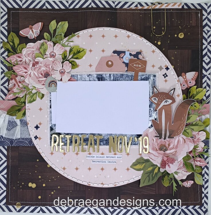 Retreat 12x12 Scrapbook Layout