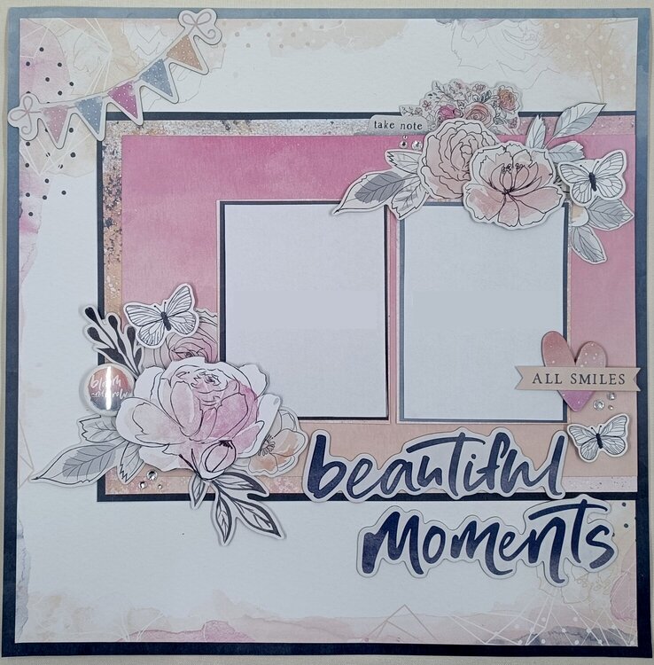 Beautiful Moments 12x12 Layout