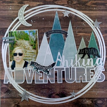 Hiking Adventures 12x12 Scrapbook Page