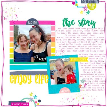 Enjoy Life Scrapbook Layout