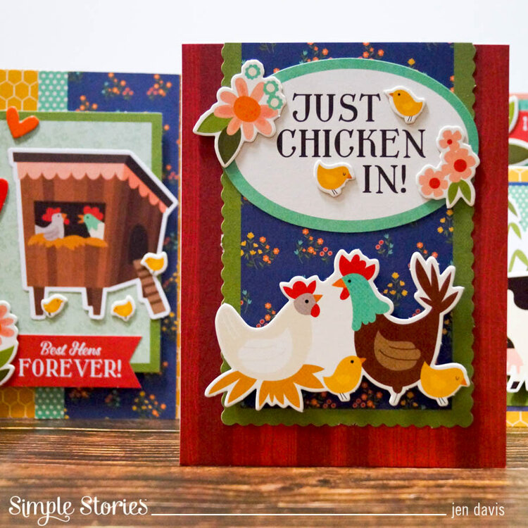 Simple Stories Just Chicken In Simple Cards Kit