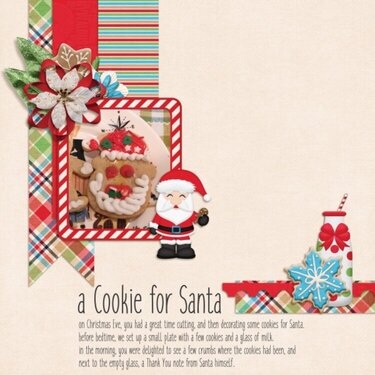 A cookie for Santa