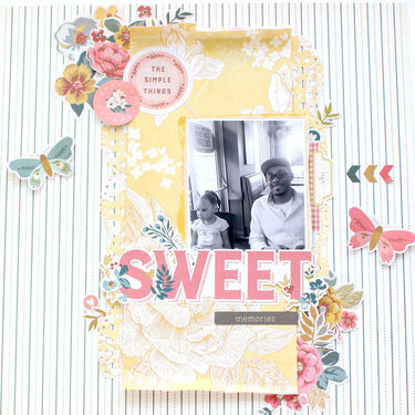 Sweet Memories Scrapbook Layout