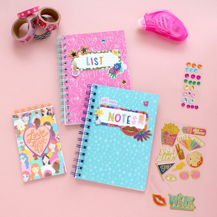 Girl Power Notebooks with The Cinch