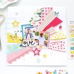 Love is Kind Scrapbook Layout