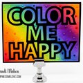 Color Me Happy Rainbow card