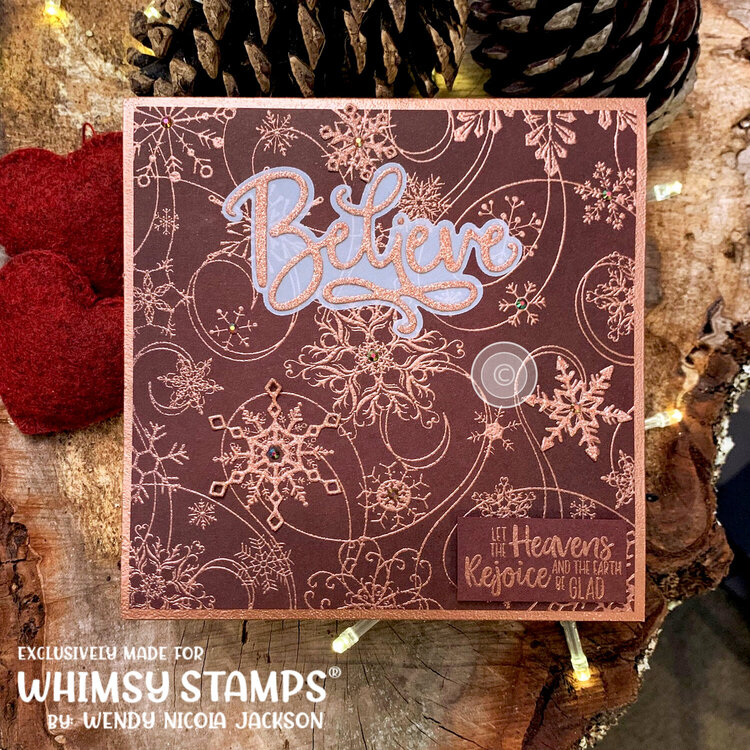 Copper Embossed Snowflakes