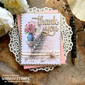 Floral Stairway Thank You Card