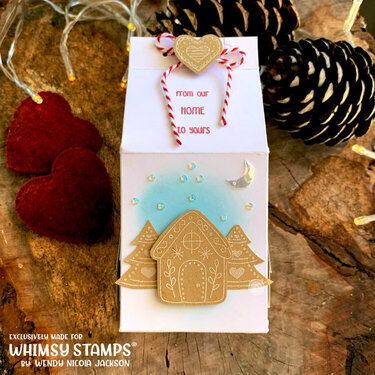 Gingerbread House Milk Box Gift