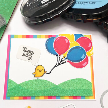 Colorful Balloons Birthday Card