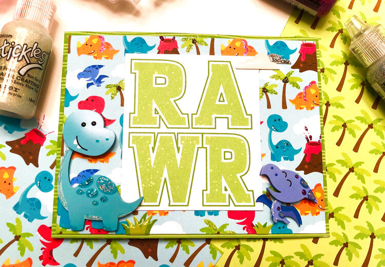 Rawr Dinosaur Card