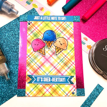 Ice Cream Cone Birthday Card