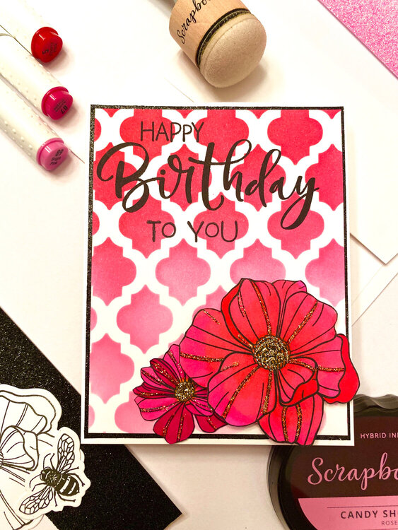 Moroccan Tile Birthday Card