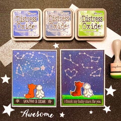 Lawn Fawn Constellation Cards