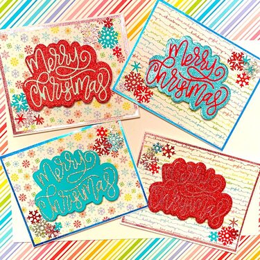 Rainbow Christmas Cards
