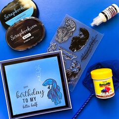 Betta Half Birthday Card