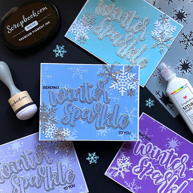 Snowflake Sparkle Cards