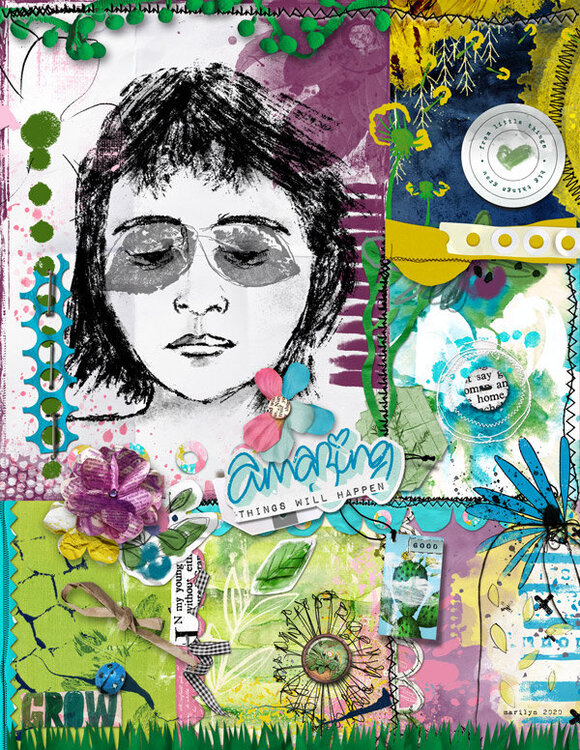 Mixed Media Monthly - May 2020 + add-ons