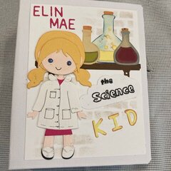 Elin the Science Kid card/journal-cover