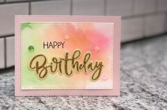Water Color Background- Happy Birthday