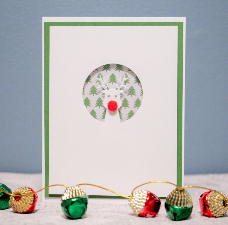 Reindeer shaker card