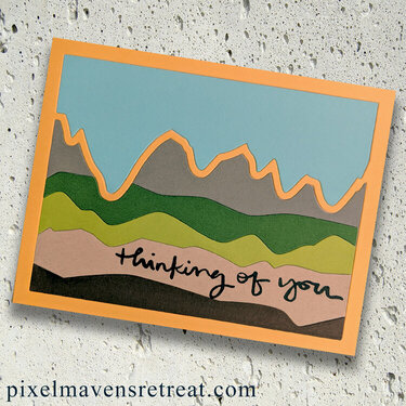 Thinking of You Landscape - Waffle Flower/scrapbook.com