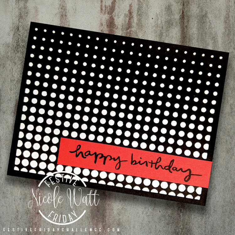 Easy Halftone Card - scrapbook.com exclusive