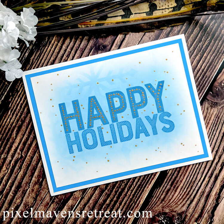 Easy Blended Holiday Cards