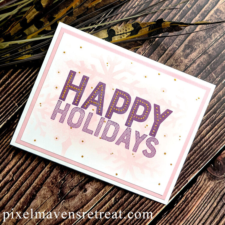 Easy Blended Holiday Cards