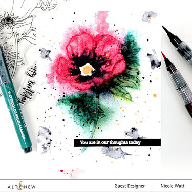 Paint-a-Flower Poppy: Loose Watercolor