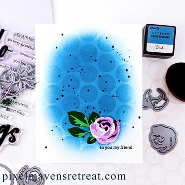 Dots & Floral Friendship card