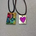 Alcohol Ink Necklace Pendants