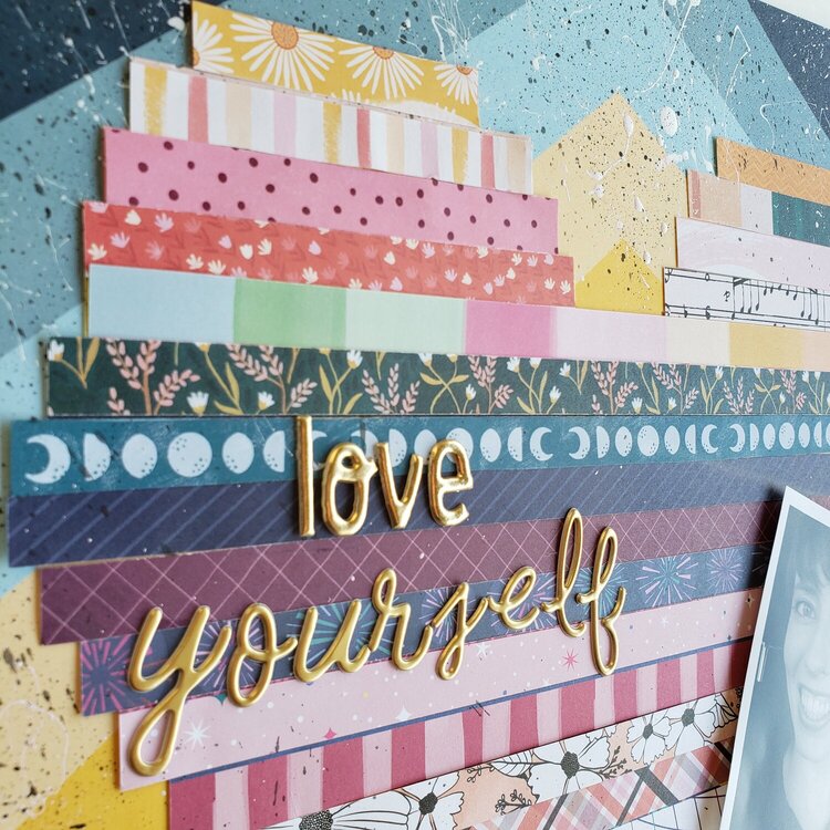 Love Yourself Paper Strip Heart