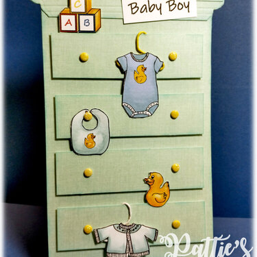Baby Boy Dresser Card