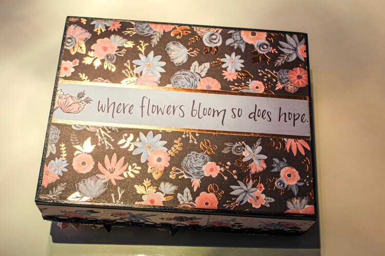 Altered cigar box for Laura