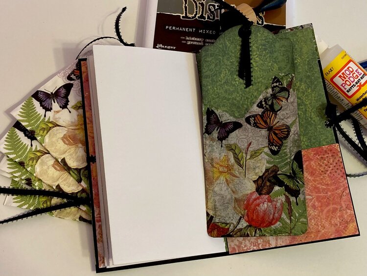 Journal Decorated with Paper Napkin