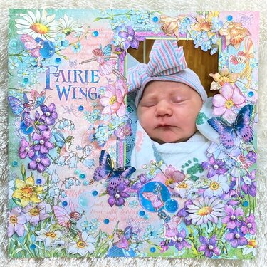 Graphic 45 Fairie Wings Layout