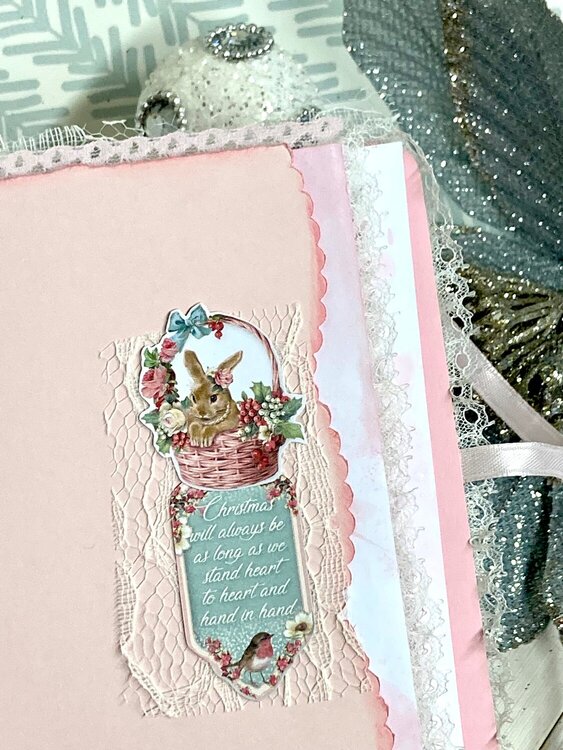 Stamperia Pink Christmas Journal for FotoBella Design Team