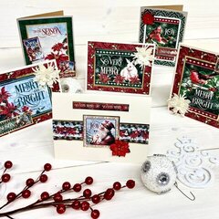 Graphic 45 Let it Snow Christmas Cards