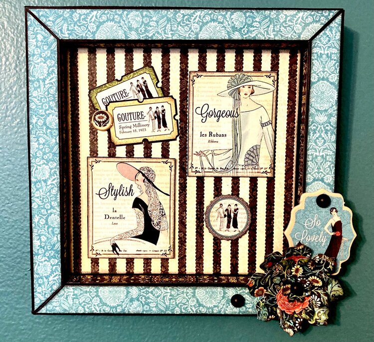 Shadow Boxes Decorated with Graphic 45 Couture