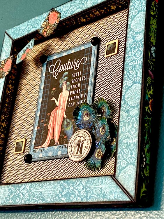 Shadow Boxes Decorated with Graphic 45 Couture