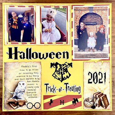 Harry Potter Halloween Layout