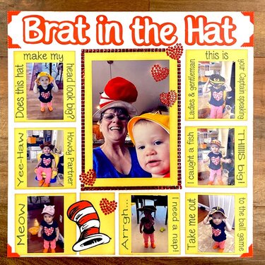 Brat in the Hat Layout