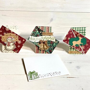 Diagonal Gatefold Christmas Cards