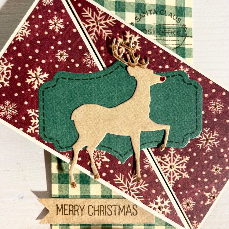 Diagonal Gatefold Christmas Cards